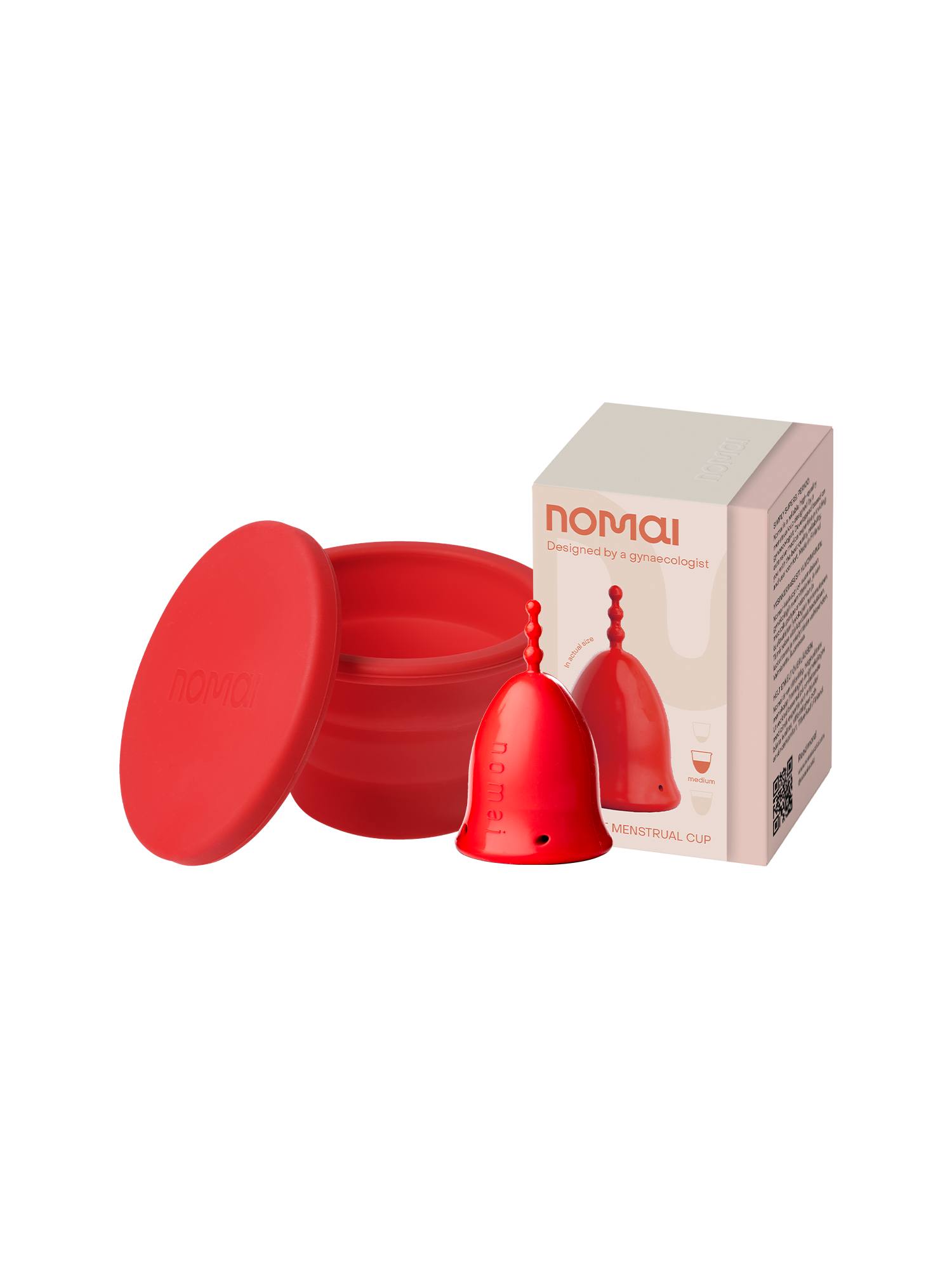 Nomai Cup & Clean Duo, punainen