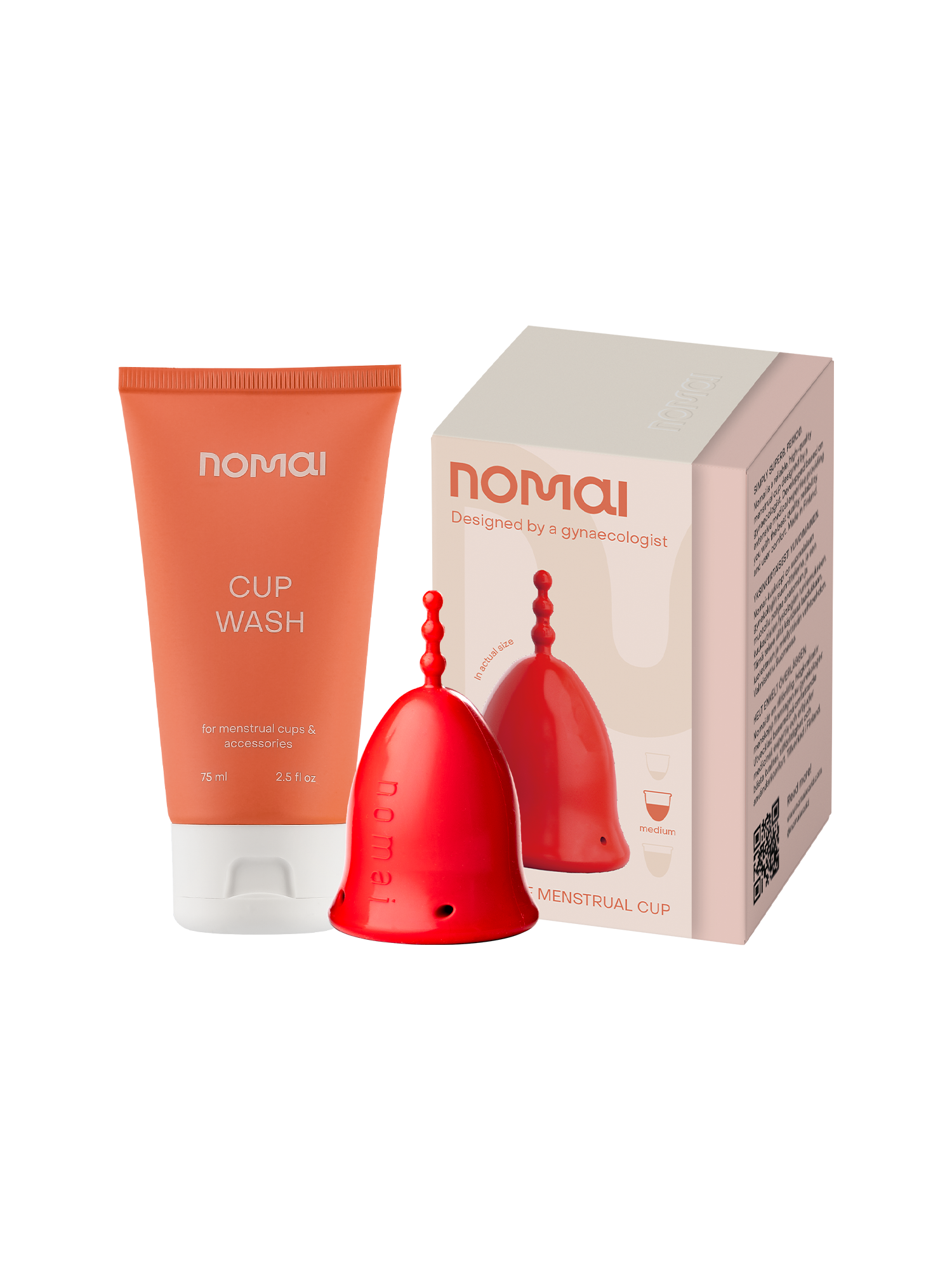 Nomai Cup & Wash Duo, punainen